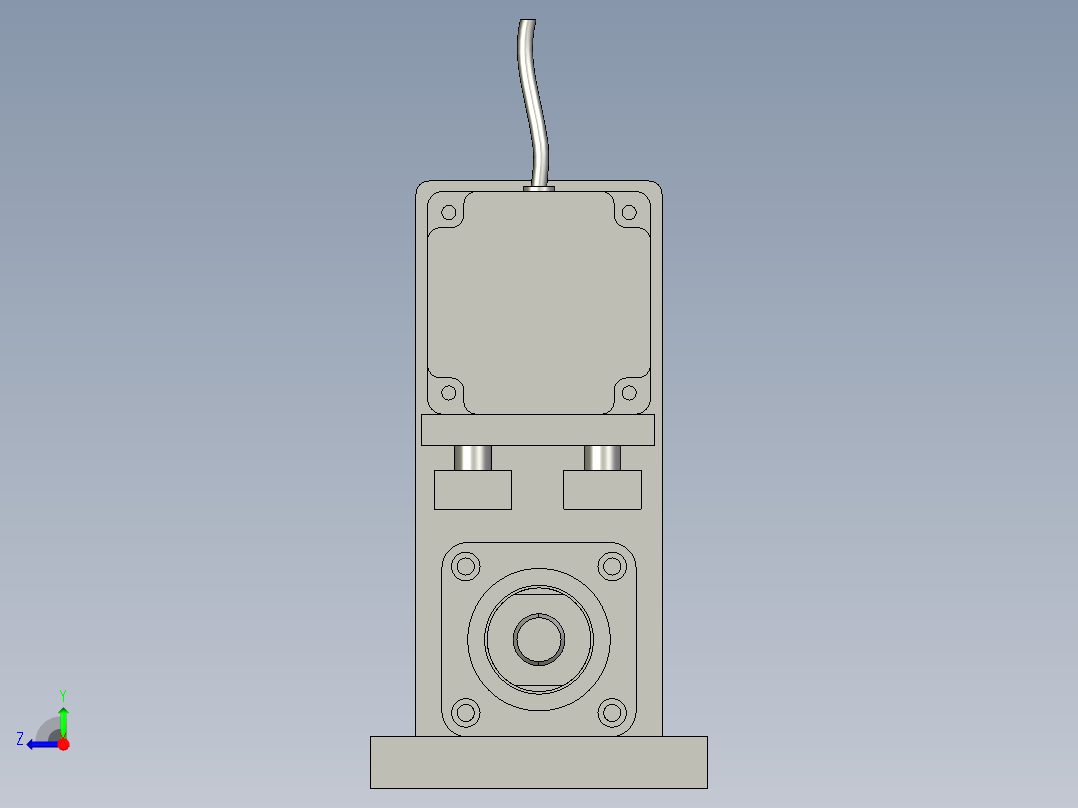 FXKD075侧法兰折返电动缸负载右视图
