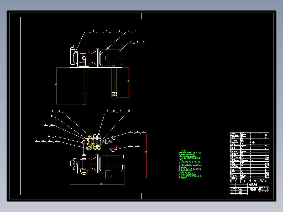 液压泵站装配及原理设计图915808==30