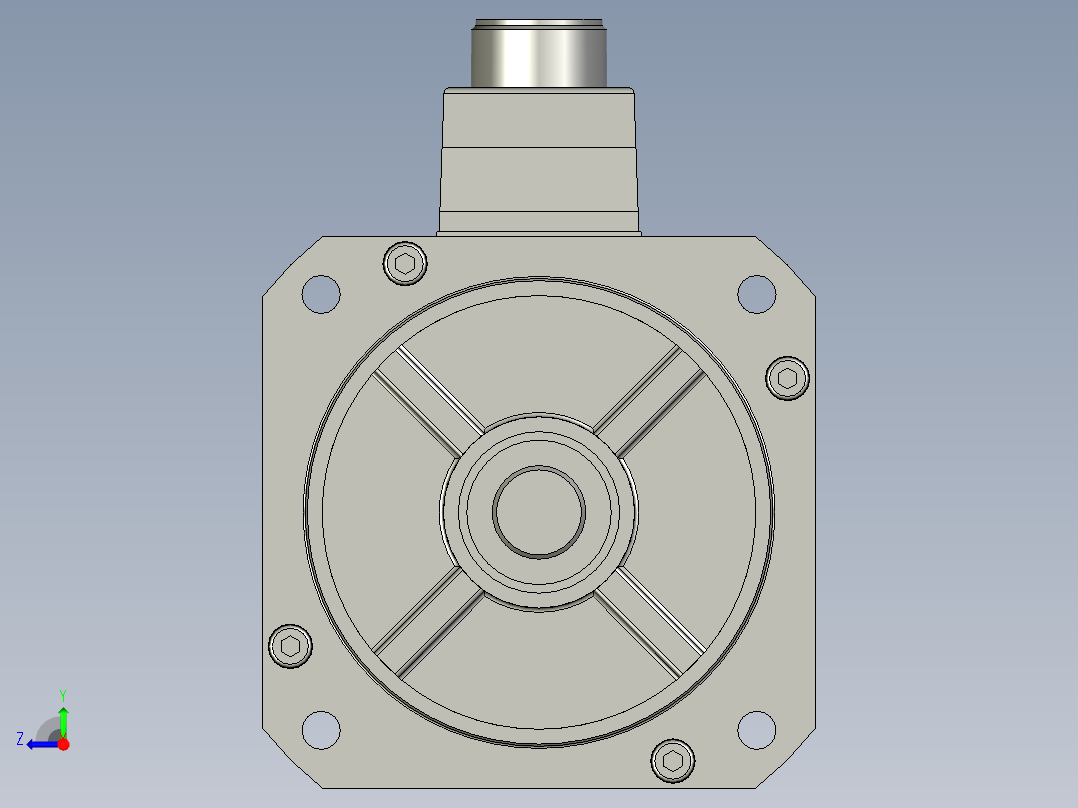 2000W MDME伺服马达右视图