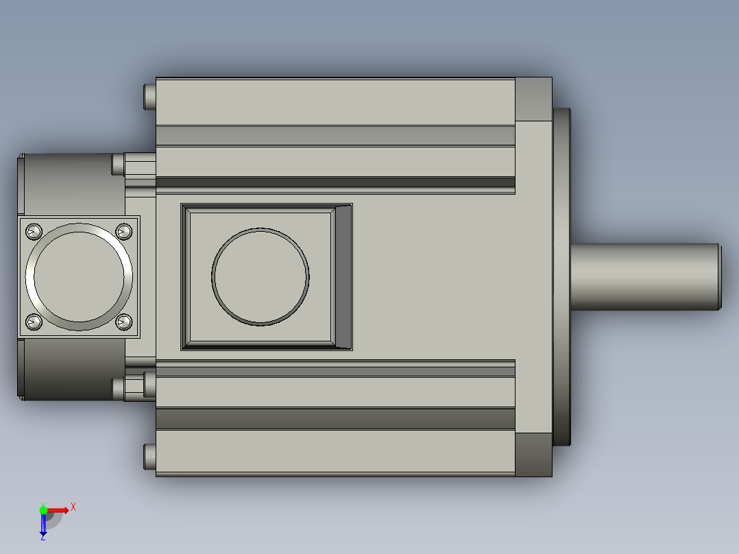 2000W MDME伺服马达俯视图