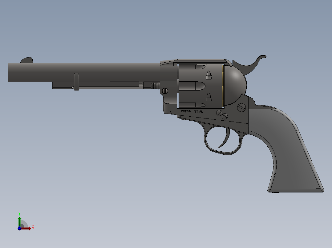 柯尔特45 SAA前视图