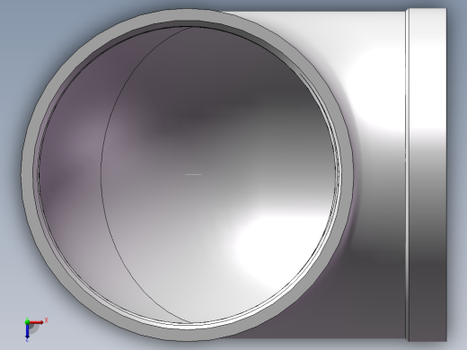 弯头-90°等径 DN100俯视缩略图