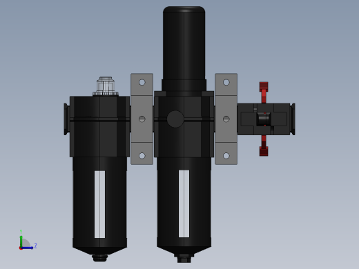 KIT FILTRO REGULADOR LUBRIF. DRENO AUTO 1-2 (BL74-XXX)左视缩略图