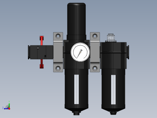 KIT FILTRO REGULADOR LUBRIF. DRENO AUTO 1-2 (BL74-XXX)右视缩略图