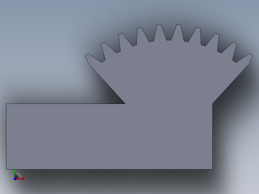 S31 扇形齿轮前视缩略图