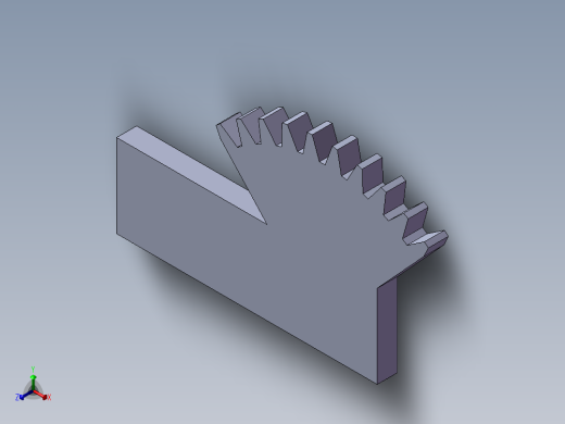 S31 扇形齿轮正等轴测缩略图
