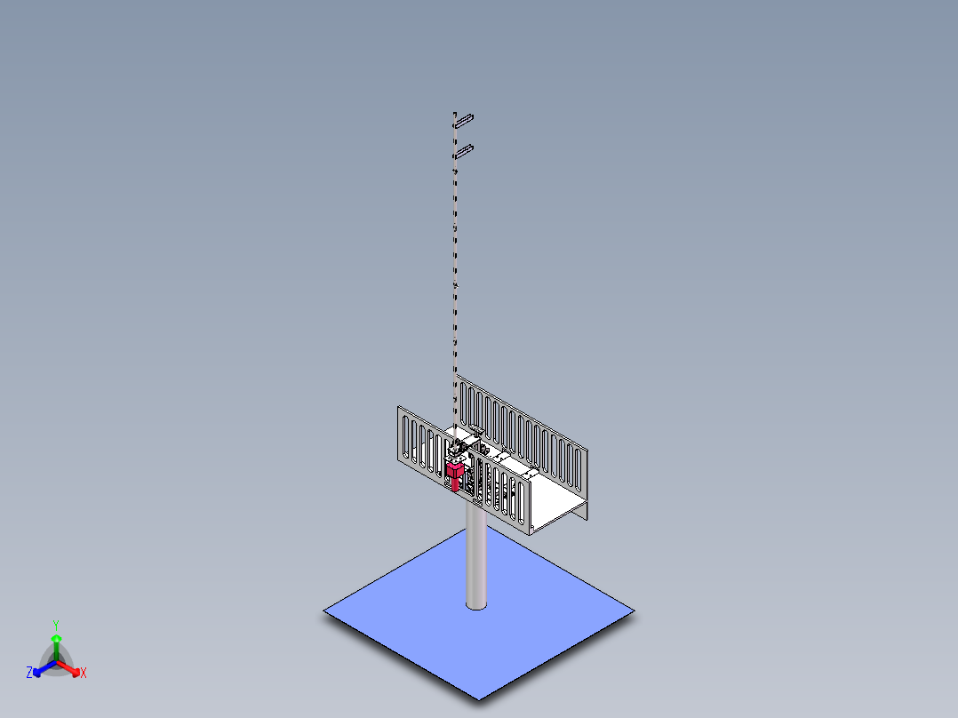 手动升降机正等轴测图