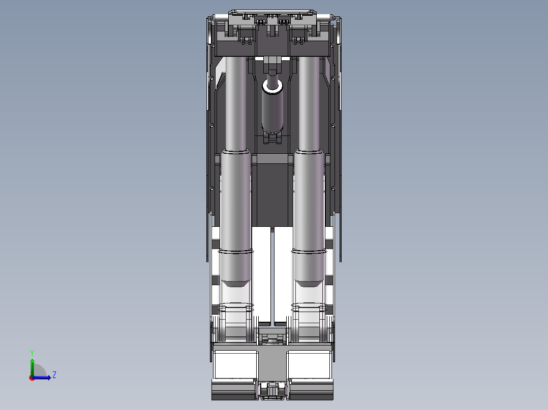 掩护式液压支架1415020左视图