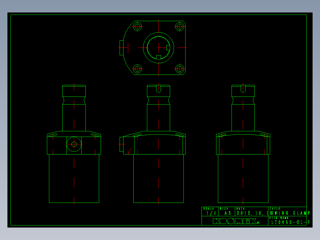 KOSMEKLT0650-CL-F多系列多零件图纸模型多系列多零件图纸模型