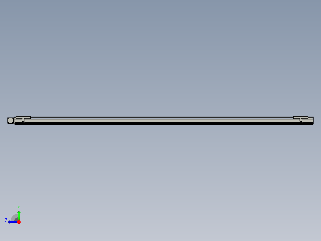 直线模组LHB21-L40-S4300-L(B)设计图纸右视图