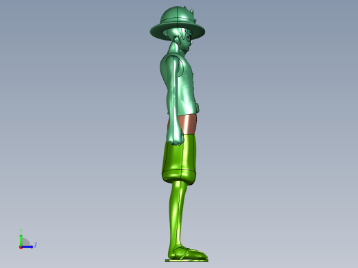 笑脸大笑路飞二次元模型左视缩略图