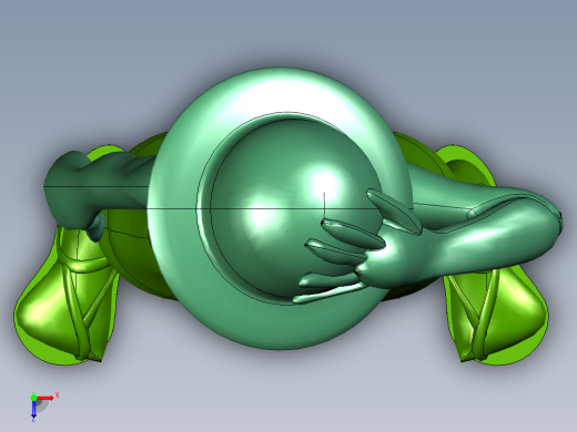 笑脸大笑路飞二次元模型俯视缩略图