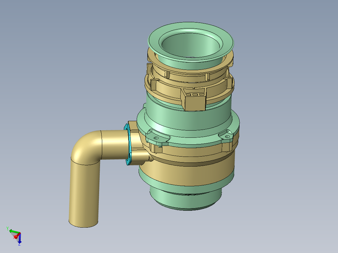 食品垃圾处理器设计（三维图+CAD图纸+说明）
