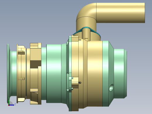 食品垃圾处理器设计（三维图+CAD图纸+说明）左视缩略图