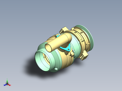 食品垃圾处理器设计（三维图+CAD图纸+说明）正等轴测缩略图