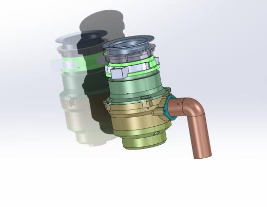 食品垃圾处理器设计（三维图+CAD图纸+说明）缩略图