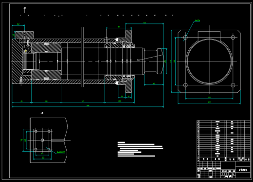 QY20型汽车起重机液压系统图及零件图后支腿装配图13张缩略图