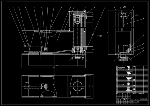 QY20型汽车起重机液压系统图及零件图后支腿装配图13张缩略图