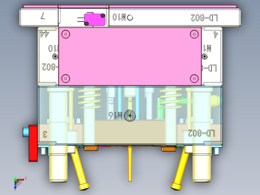 2525-CI-公模滑块带限位夹-机嘴偏心俯视缩略图