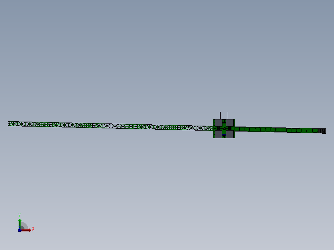 塔式起重机前视图