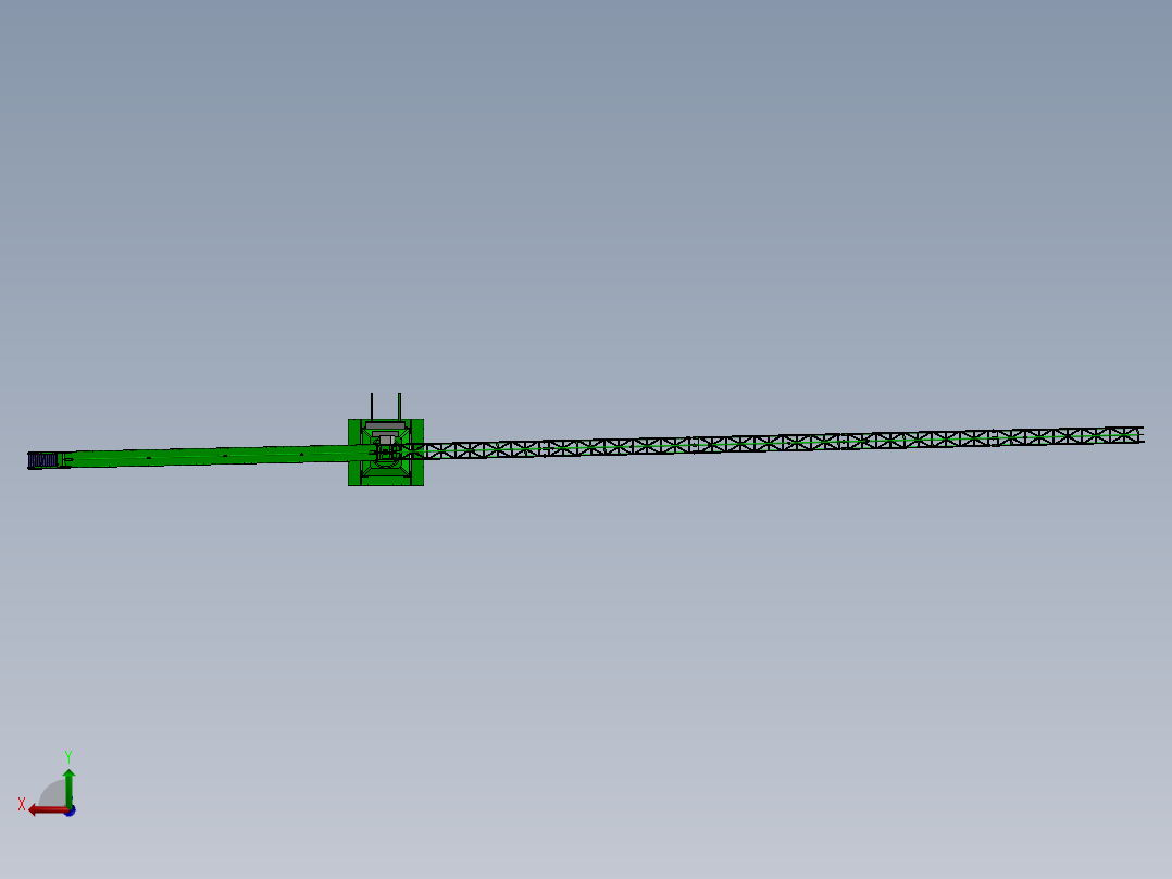 塔式起重机后视图