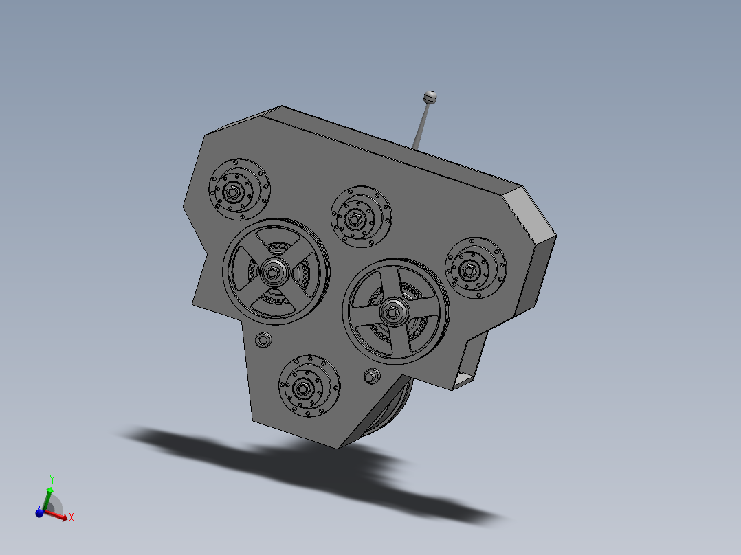 30T水井钻机3D数模图纸 Solidworks19设计