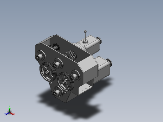 30T水井钻机3D数模图纸 Solidworks19设计正等轴测缩略图