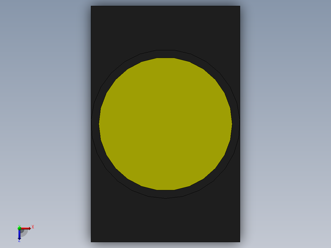 按钮（黄色） B22-GA11-511-0_2俯视图