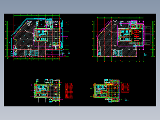 郑州某大酒店照明平面图
