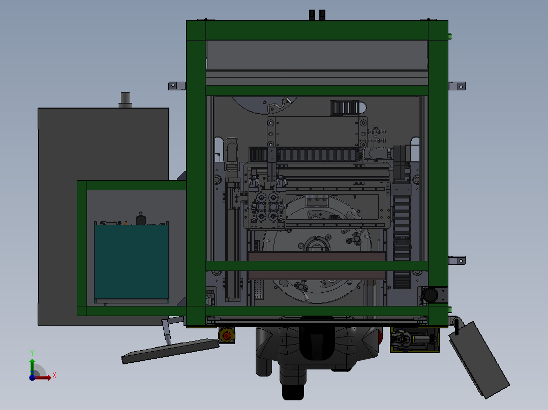 电机气密测试及电性能测试设备sw16可编辑前视图