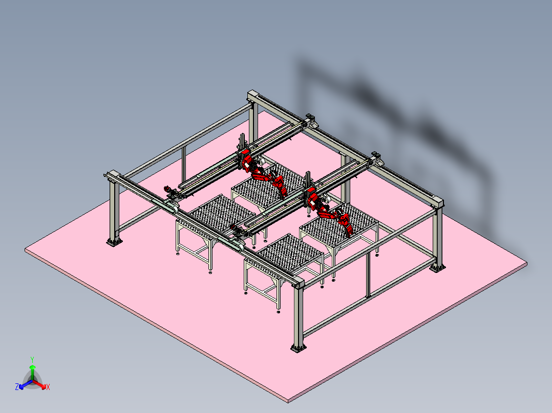 龙门双机器人吊装焊接工作站设计
