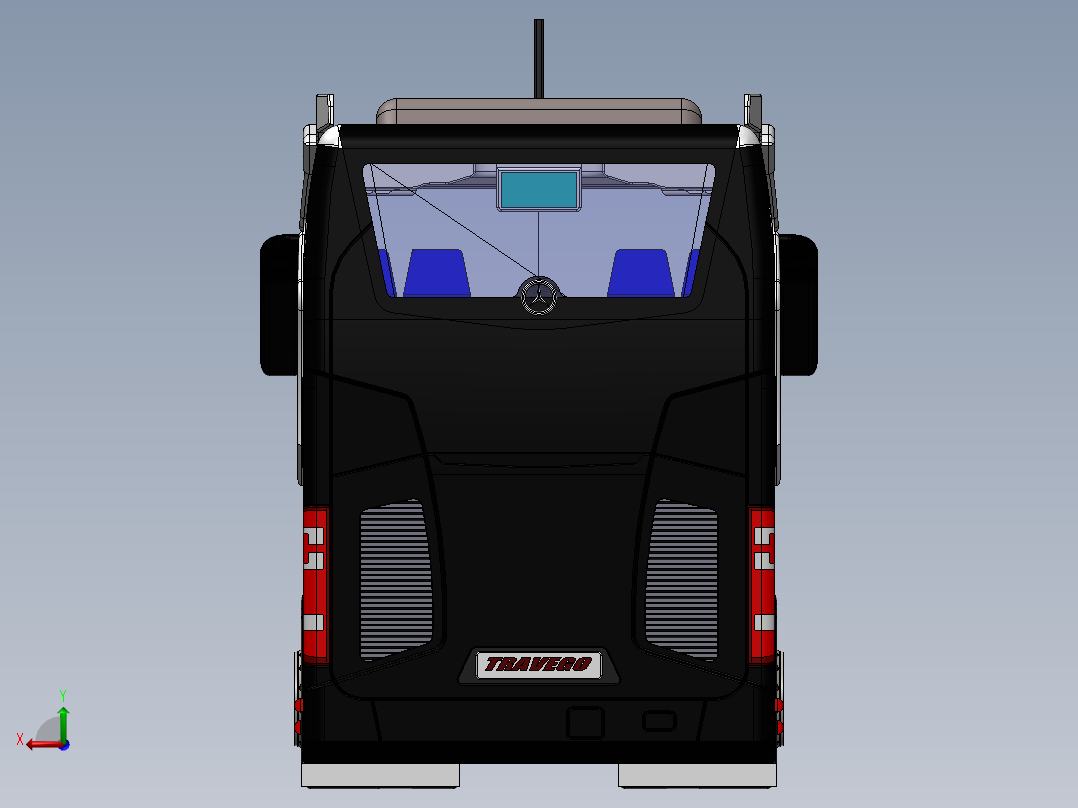 客车、公交车(42)后视图