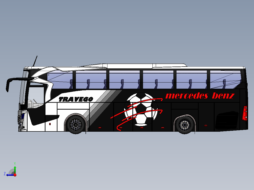 客车、公交车(42)右视图