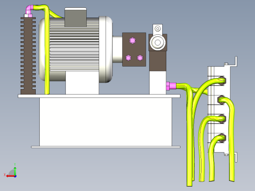 超小型液压系统集成设计后视缩略图
