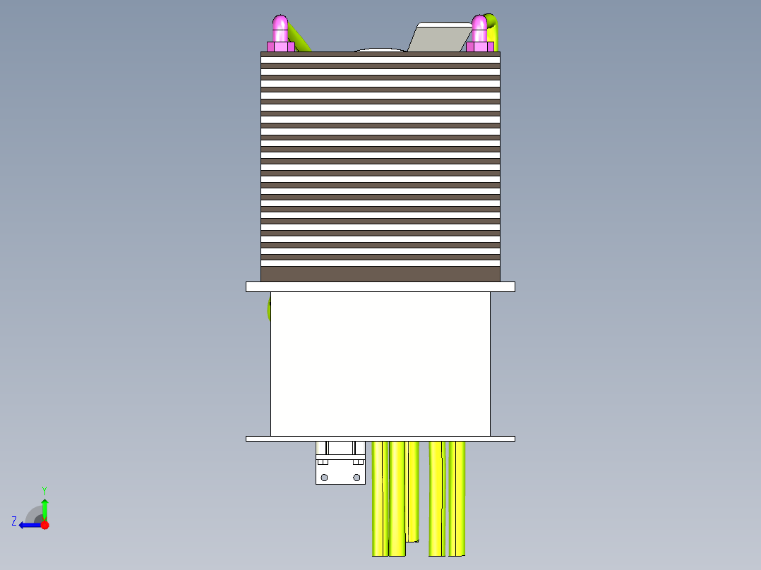 超小型液压系统集成设计右视图