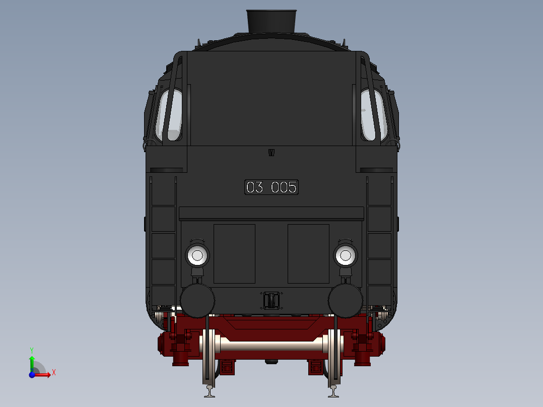 火车、动车、高铁(59)前视图