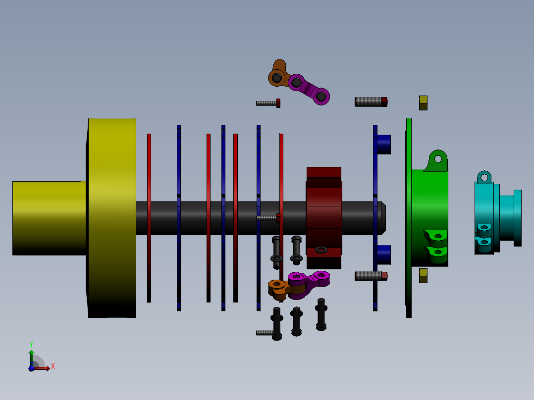 离合器(6)前视图