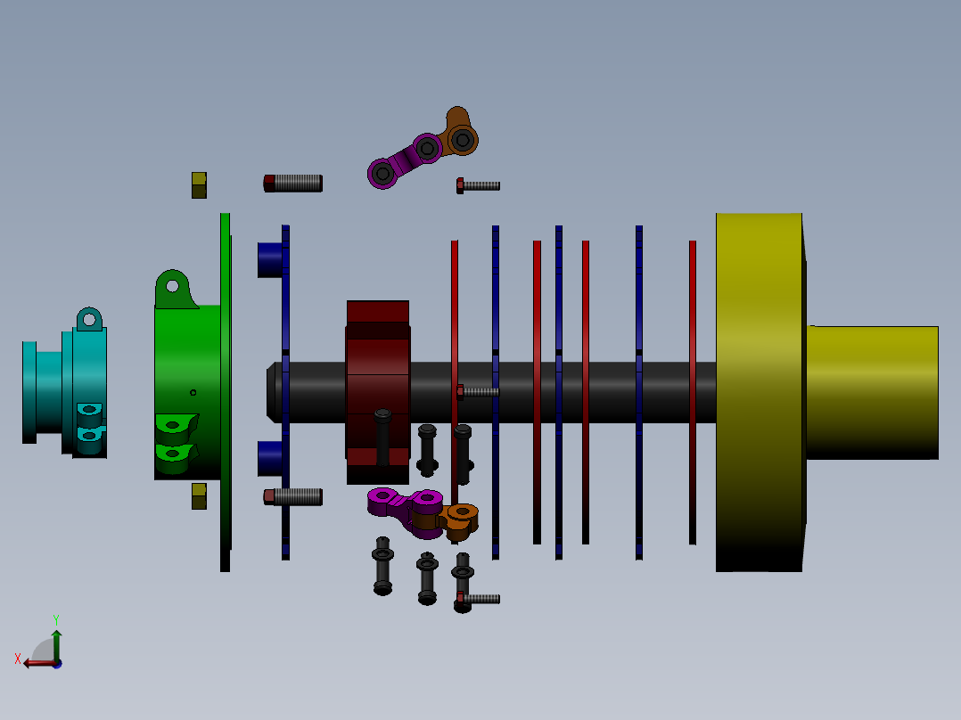 离合器(6)后视图