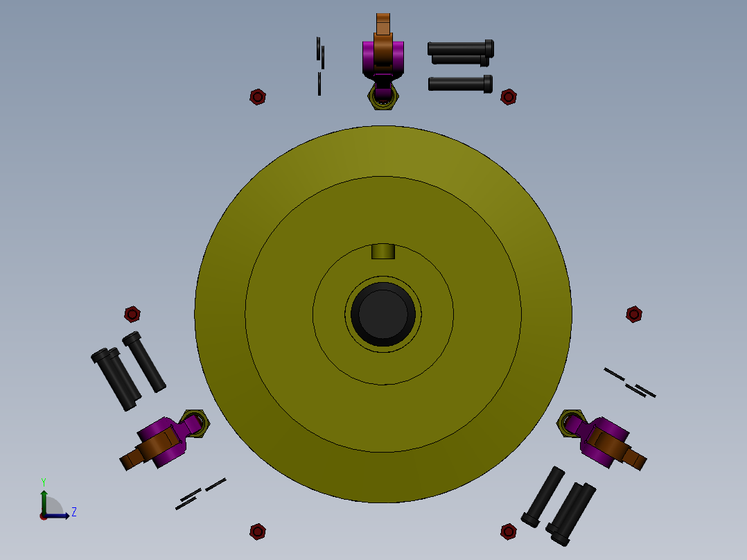 离合器(6)左视图