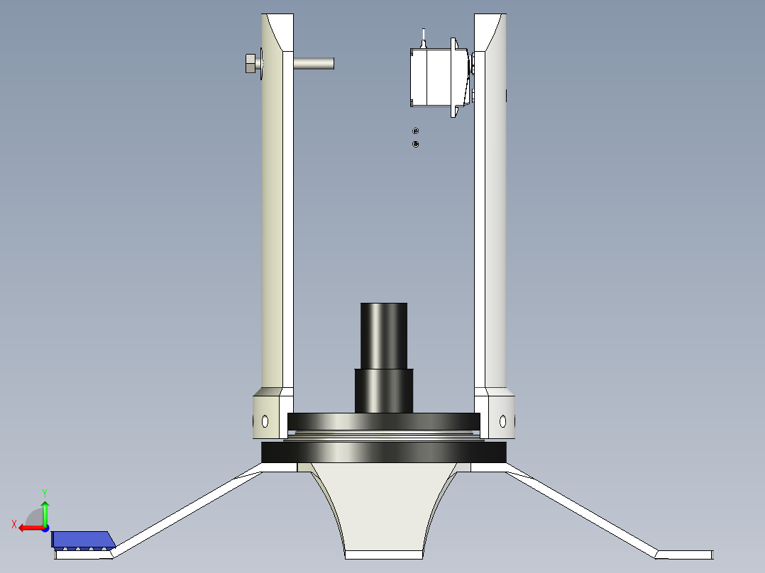 哨兵炮塔基地后视图