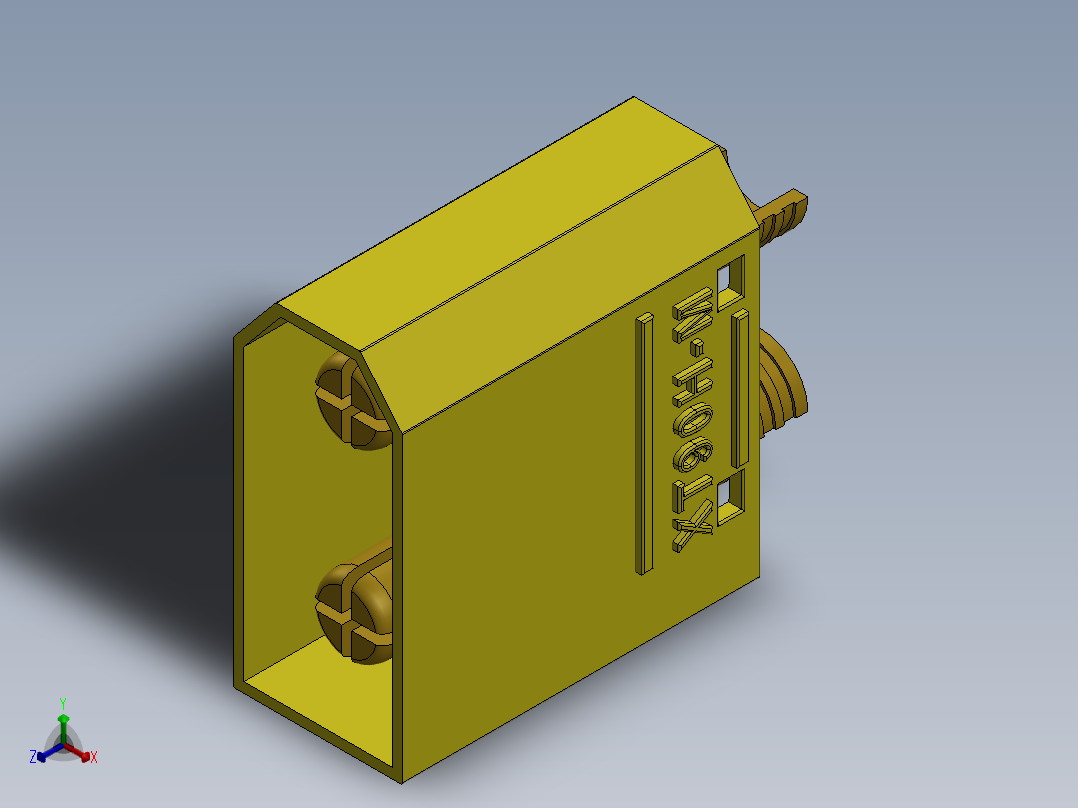 接插件(161)正等轴测图