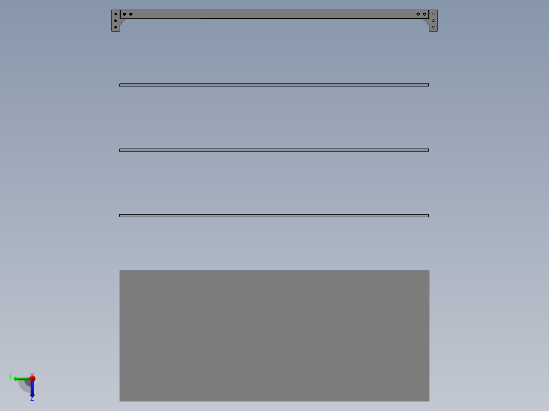 货架、商场货架柜左视图