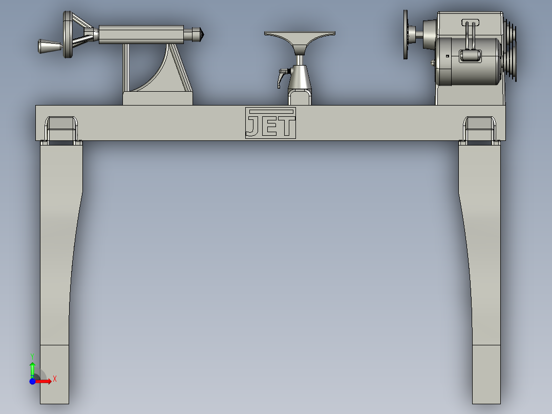 A2004495-JET 木工车床前视图