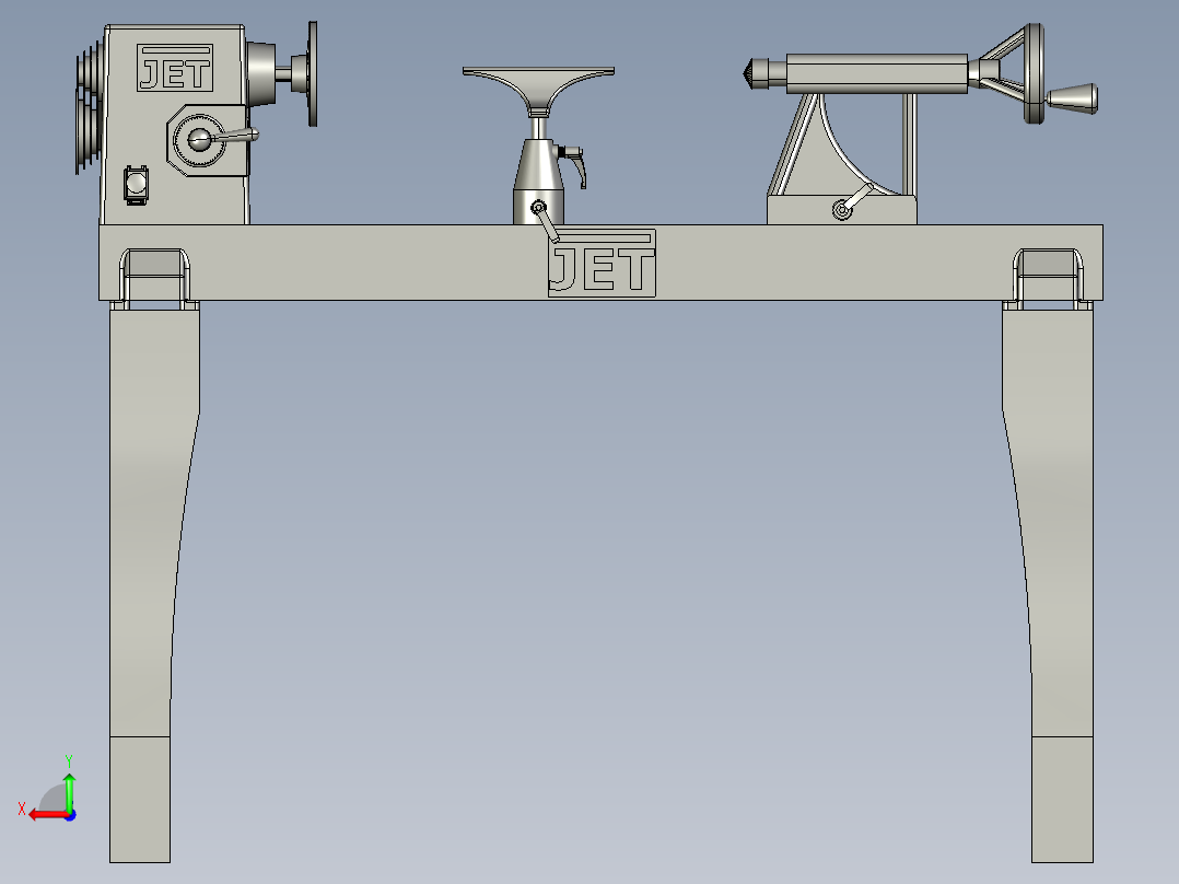 A2004495-JET 木工车床后视图