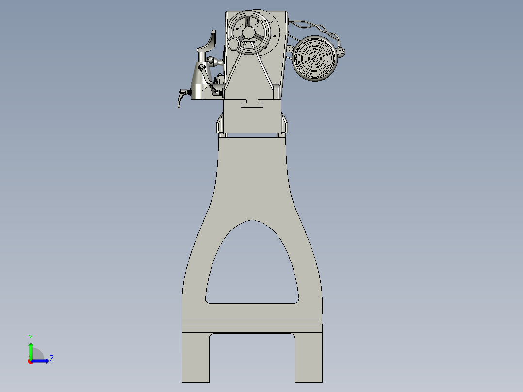 A2004495-JET 木工车床左视图