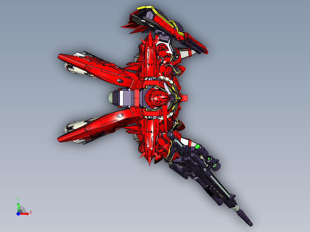 机动战士高达独角兽MSN-06S前视图