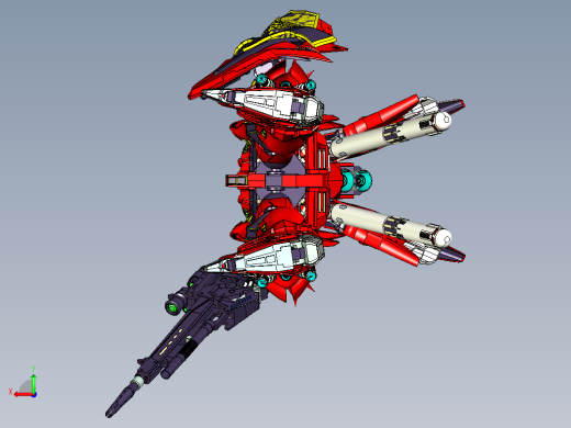 机动战士高达独角兽MSN-06S后视缩略图