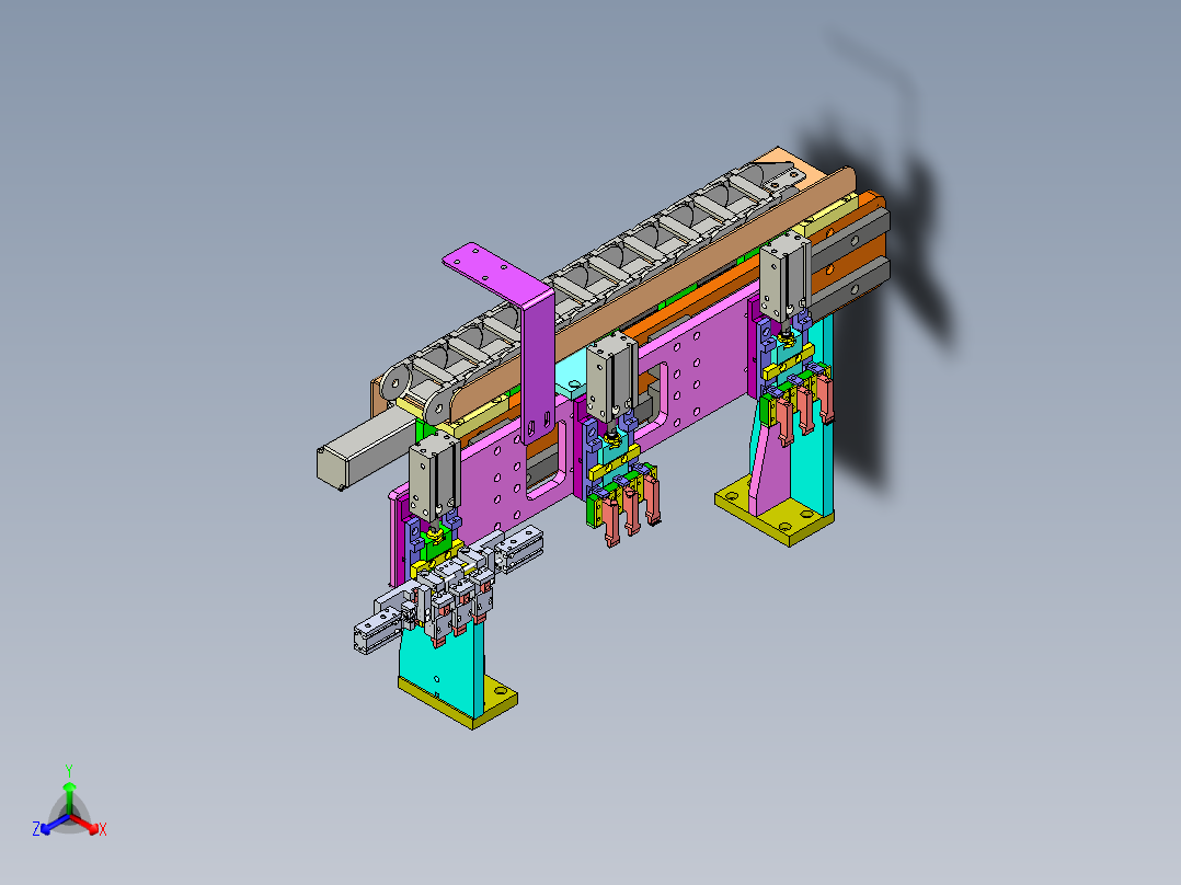 自右向左搬运分料变间距模组