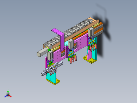 自右向左搬运分料变间距模组