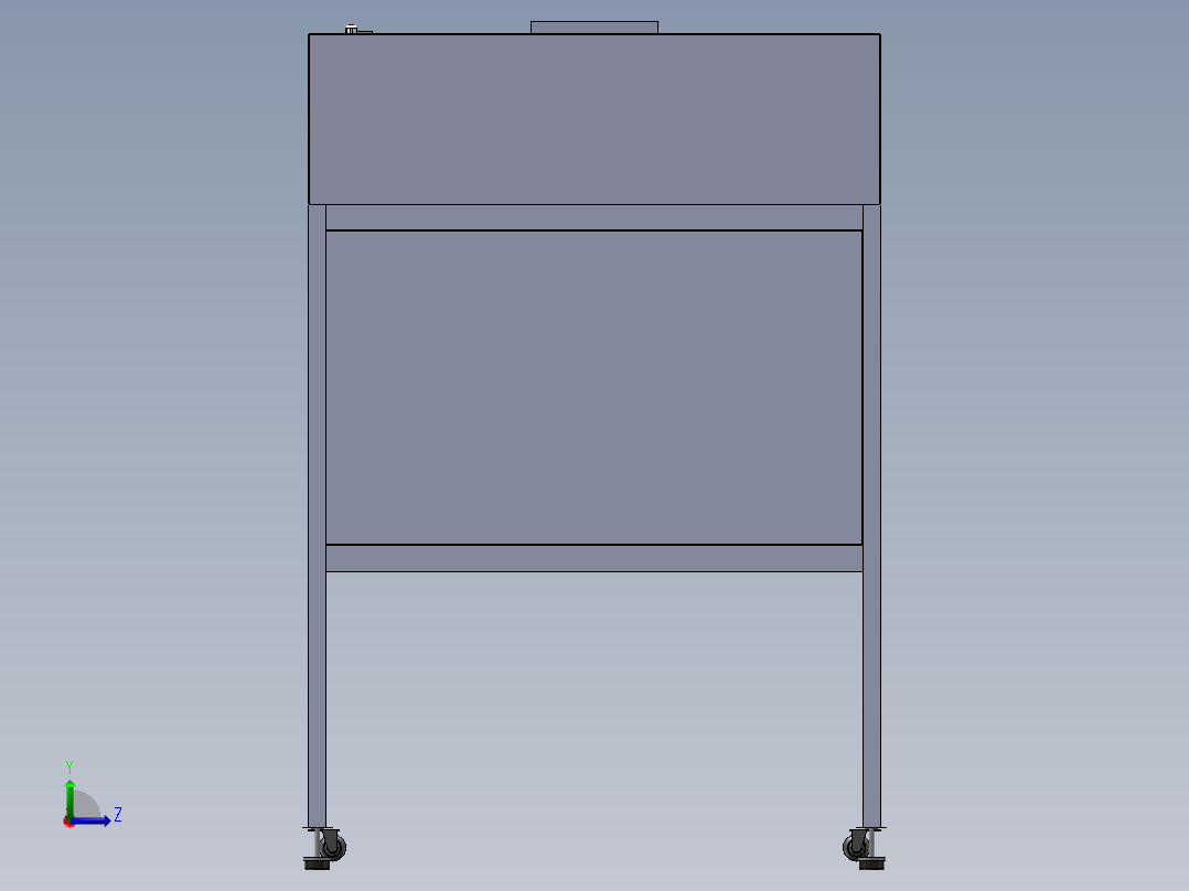 洁净工作台后视图